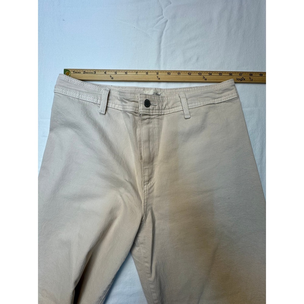 Universal Thread Sailor Wide Leg Pants Tan Beige Women Size 12 High Rise Cotton - Picture 5 of 11